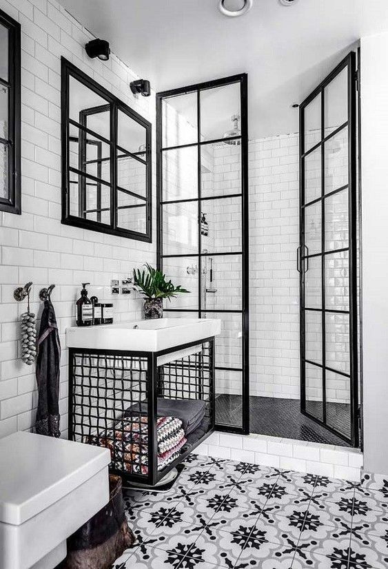 Boho Bathroom Ideas: Elegant Monochrome Decor