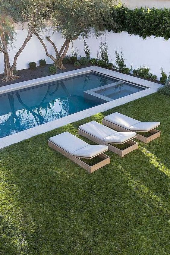 Inground Swimming Pool: Sleek Minimalist Design