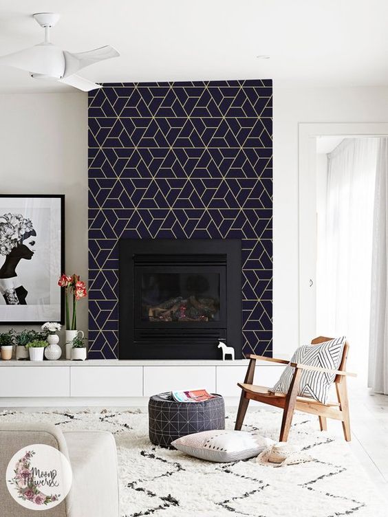 Living Room Wall: Simple Elegant Decor