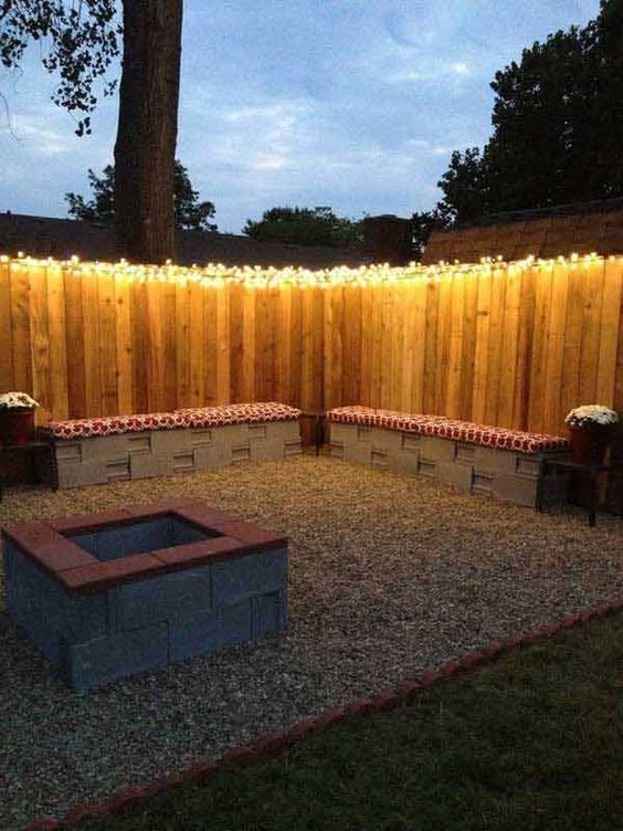 DIY Simple Backyard Ideas: Cozy Sparkling Design
