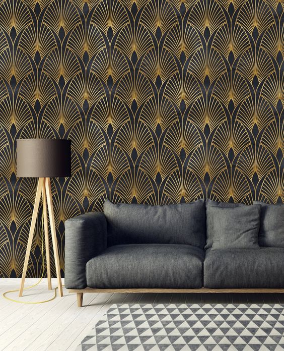 Living Room Wallpaper Ideas: Striking Glamorous Décor