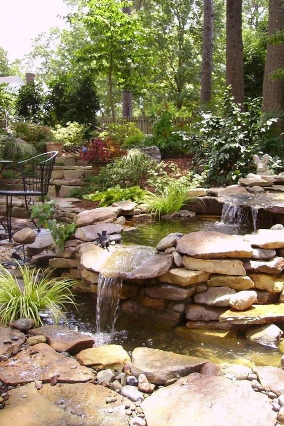 DIY Backyard Pond Ideas 17