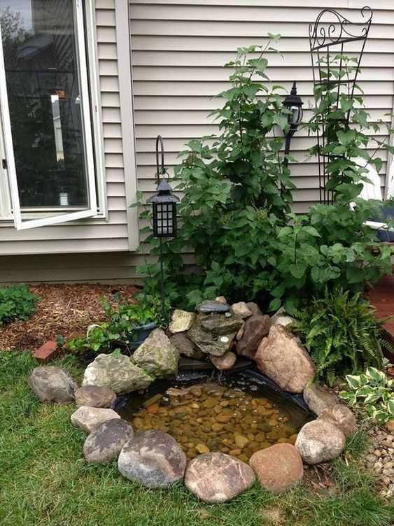 Backyard Pond Ideas: Gorgeous Tiny Design