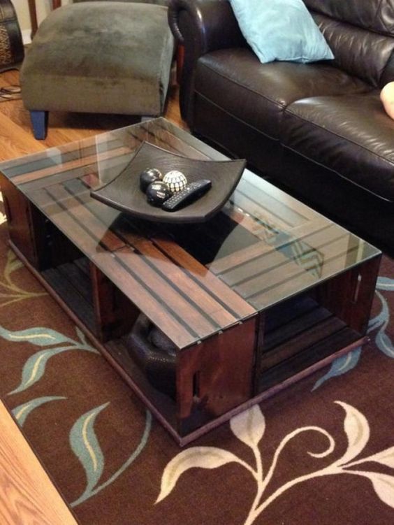 DIY Living Room Furniture Ideas: Stunning Rustic Table