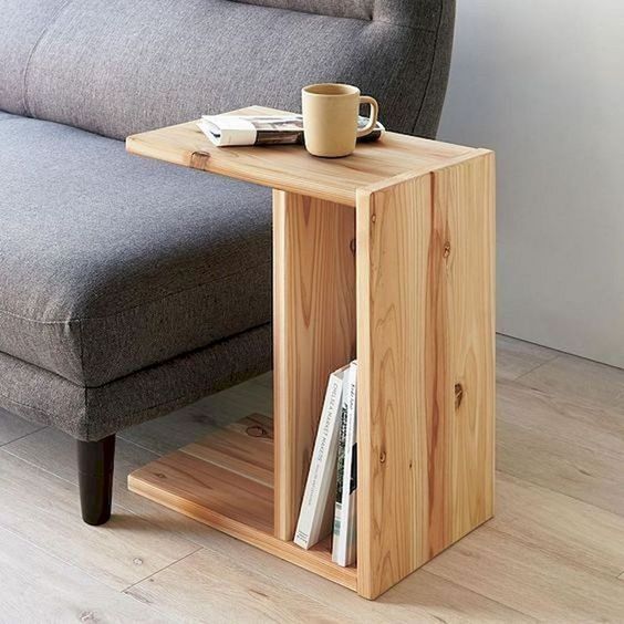 DIY Living Room Furniture Ideas: Rustic Accent Table