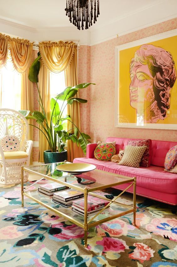 Living Room Wallpaper Ideas: Soft Shabby Chic